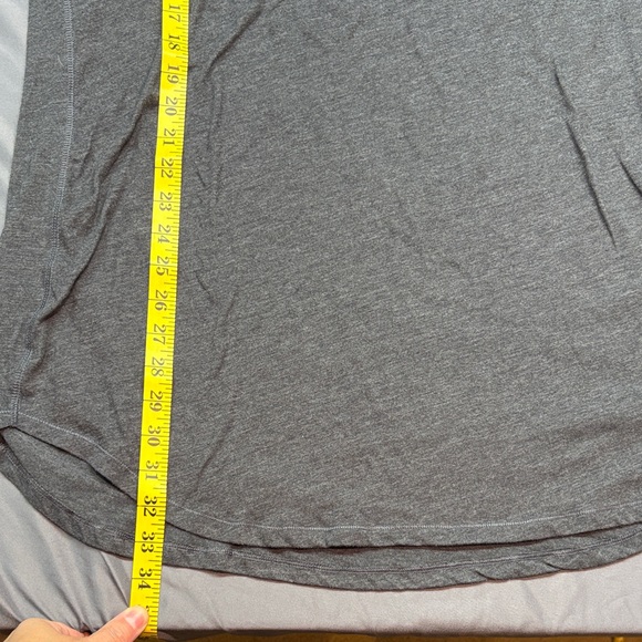 Victoria's Secret Grey "DREAM" Long Sleeve Sleep Shirt Pajama Soft Cotton Blend - Picture 5 of 6